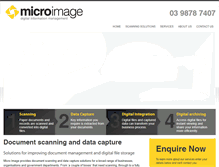 Tablet Screenshot of microimage.com.au